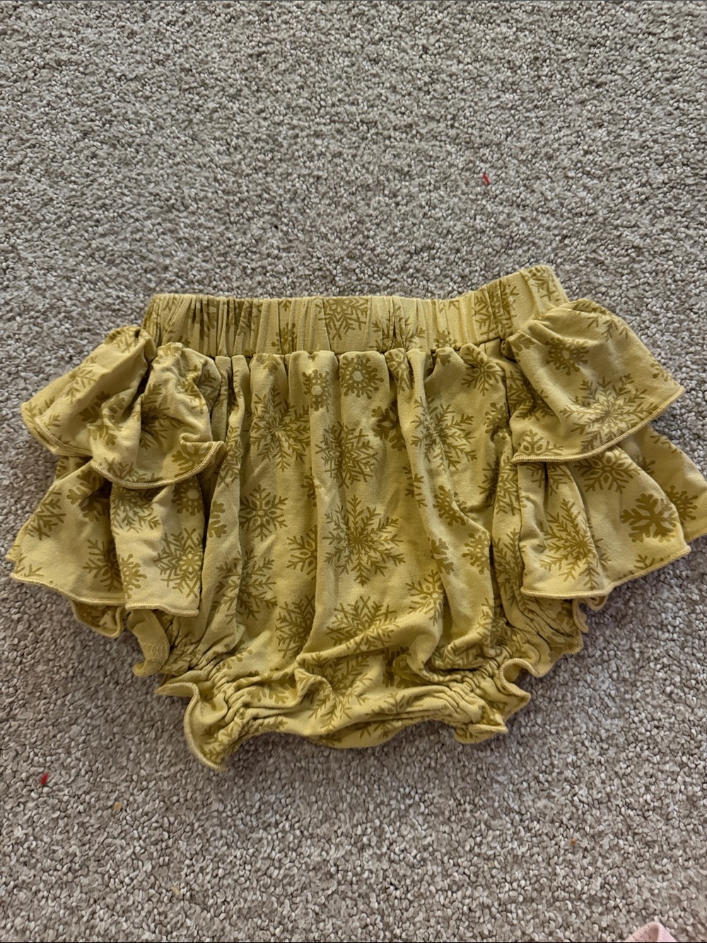 Kate Quinn Mustard Yellow Ruffle Baby Bloomers